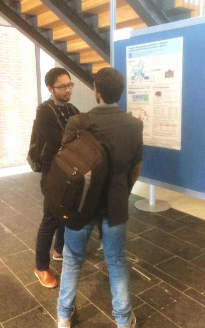 Presenting my poster about NEW-MINE project